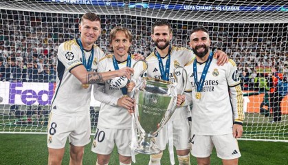 皇马15座欧冠，领跑众多豪门，队史有5人夺6冠，同样是历史最佳